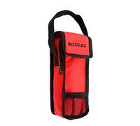 Sacoche Pour Boules De Petanque 3 Boules Rouge - Nylon 23 X 8,5 X 3,5 Cm