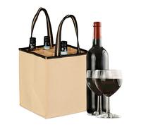 Sacoche pour bouteilles Porte-bouteilles Set de 6 en feutre pour le transport