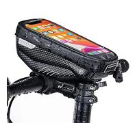 Sacoche pour cadre de vélo avec support pour téléphone, pochette pour support de téléphone,