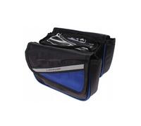 Sacoche pour Cadre Vélo avec Support Smartphone Intégré Noir / Bleu