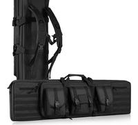 Sacoche pour fusils - étui portable pour armes longues - noir - étanche - pour 2 fusils & 2 pistolets - système Molle inclus - 914,4 mm