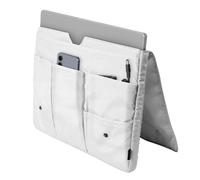 Sacoche pour Laptop Étanche à Poches Multiples 16 pouces compatible MacBook Pro Blanc Blanc