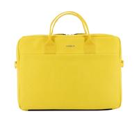 Sacoche pour Ordinateur Portable 11-14"", Sac à Bandoulière PC/Tablette, Compatible MacBook 13"", Aspect Cuir, Jaune