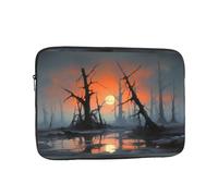Sacoche pour ordinateur portable 12" Motif arbre mort au coucher du soleil