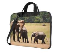 Sacoche pour ordinateur portable 13/14/15,6" Motif famille d'éléphants
