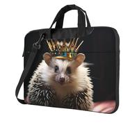 Sacoche pour ordinateur portable 13" avec motif couronne et hérisson