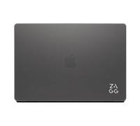 ZAGG Protection Macbook Snap-on, Coque en Deux Parties pour Macbook Air (M3/M2) [13 Pouces], entièrement ventilée, Facile d'accès, Design Fin et léger, antidérapante, résistante aux Rayures (Noir)