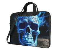 Sacoche pour ordinateur portable 13" - Impression 3D - Motif crâne bleu