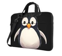 Sacoche pour ordinateur portable 14" avec bandoulière Motif pingouin mignon