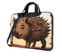 Sacoche pour ordinateur portable 14" avec bandoulière Motif sanglier