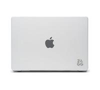 ZAGG Protection Macbook Snap-on, Coque en Deux Parties pour Macbook Pro (M3/M2/M1) [14 Pouces], entièrement ventilée, Facile d'accès, Design Fin et léger, antidérapante, résistante (Transparent)