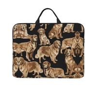 Sacoche pour ordinateur portable 14" - Motif Golden Retrievers - Sacoche portable pour les affaires, les voyages