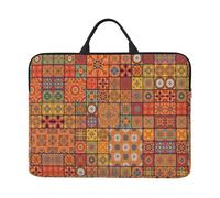 Sacoche pour ordinateur portable 14 pouces - Groupe de motifs géométriques marocains - Sacoche portable pour les affaires, les voyages