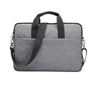 Sacoche pour Ordinateur Portable 14 Pouces Sac de Messager Multifonctionnel Unisex avec Sangle pour Bureau Université Voyage Gris 14"(37x3x26cm)