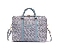 Guess Sacoche pour ordinateur portable Gcube Stripes Bleu - 16 pouces