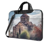 Sacoche pour ordinateur portable avec bandoulière - Église arménienne, noir, 14 inch