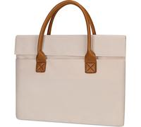 Sacoche pour ordinateur portable en tissu Oxford, portable, légère et fine, sacoche Liner pour ordinateur, porte-documents business simple et tendance pour banlieusards, beige, grande taille