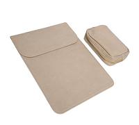Sacoche pour Ordinateur Portable, étui de Transport pour Ordinateur Portable Multifonctionnel à Double Aimant Desig pour iOS Air/Pro(Kaki)