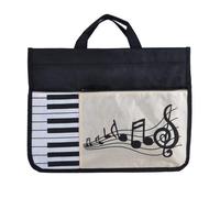 Sacoche pour Partitions Paquet De Partitions De Style Piano Clavier Sac À Musique en Lin Coton Paquet De Musique Portable avec Bandoulière