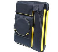 Sacoche Pour Portfolio D'Art Sac de portefeuille d'art, sac à bandoulière étanche for dessin, croquis en plein air, grand sac de rangement for dessin, étui de portefeuille d'art(Yellow and black)