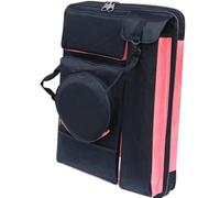 Sacoche Pour Portfolio D'Art Sac de portefeuille d'art, sac à bandoulière étanche for dessin, croquis en plein air, grand sac de rangement for dessin, étui de portefeuille d'art(Pink and black)