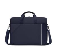 Sacoche pratique pour ordinateur portable avec plusieurs compartiments pour le travail et les études, bleu