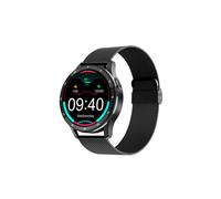 (Sacoche réseau noire) Montre connectée X7 avec écouteurs TWS 2-en-1 sans fil Bluetooth, double connexion