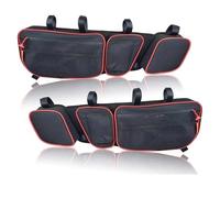Sacoche Reservoir Moto pour Can Am pour Maverick pour X3 2017 pour X3 Sacs Porte UTV Sac Rangement Avant Organisateur avec Genouillère Amovible Sac Porte Supérieur Sac à Outils Moto(Red)