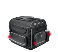 Sacoche Reservoir Moto pour Street Glide Road King avec Sac Siège Passager Sac Transport pour Chien Et Chat pour Moto Porte-Bagages Modèles Tricycle Tourisme Sac à Outils Moto