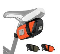 Sacoche Selle Velo Sacoches pour Vélo de Route Arrière Imperméable avec Bandes Réfléchissant Sac Rangement Pochette de Queue pour de Course VTT Cyclisme Bicyclette Accessoires 16,5*7,5*10CM(Orange)