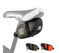 Sacoche Selle Velo Sacoches pour Vélo de Route Arrière Imperméable avec Bandes Réfléchissant Sac Rangement Pochette de Queue pour de Course VTT Cyclisme Bicyclette Accessoires 16,5*7,5*10CM(Vert)
