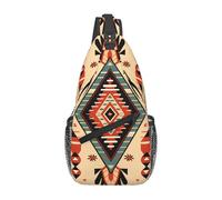 Sacoche Tactique Ethnique aztèque Vintage Durable Sacs à Bandoulière Multifonction Sac Poitrine pour Femme Randonnée Cyclisme