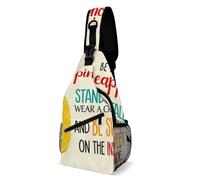 Sacoche Tactique Sois un ananas Antivol Sac à Bandoulière Durable Sac Poitrine pour Voyage Randonnée école