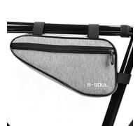 Sacoche Triangle de Tube de Cadre, 1,5 L avec Auto Agrippantes, Gris