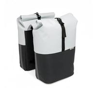 SACOCHE VELO PORTE BAGAGE A PONT NEWLOOXS NYBORG DOUBLE GRIS CLAIR/NOIR - 34