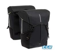 SACOCHE VELO PORTE BAGAGE A PONT NEWLOOXS SPORTS DOUBLE NOIR MIK - 40 LITRES -