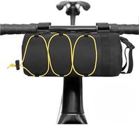 Sacoche Velo Sacoche De Guidon Vélo,Sac Trotinette Electrique Sac De Panier De Vélo Étanche Avec Bandoulière (Yellow)