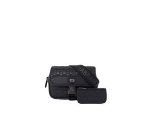Sacoche zippée portée croisée - RIFT Chabrand - Noir - Toile nylon résistante - Bandoulière ajustable