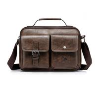 Sacoche Zones Me-Sac À Main En Cuir Pu Pour Homme,Sac Messager,Sac À Main De Bureau,Étui À Bombes,Haute Qualité,Nouvelle Marque,Mode Initiée - Lxwxh 28x9x20 Black