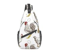 Sacoches Bandoulière Motif De Poulet Sac A Main Bandoulieres Multifonctionnel Sac Bandouliere Anti-Vol Sac Pour Excursion Sport Voyages