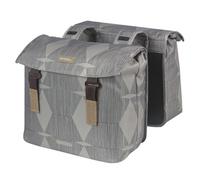 SACOCHES BASIL ELEGANCE 40-49L POLYESTER GRISES (39x39x17cm) - 18394 -