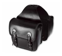 Sacoches Cavalieres - Cuir Vachette - 2 pièces - 18,5 litres - Noir - Pour Moto