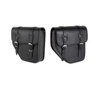 Customaccess API001N Sacoches en Cuir Ibiza Modèle pour Harley Davidson Sportster, Kawasaki Vulcan, Noir, Taille S