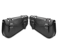Sacoches Cavalières pour Kawasaki VN 800/2000/ 900 Custom, Vulcan S Arizona Noir