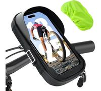 Sacoches De Guidon,Rangement Rotation 360 Porte Téléphone Vélo,Support Téléphone Vélo Avec Housse De Pluie,Sacoche De Guidon Avec Écran Tactile Pour Smartphone 4.7-6.8 Pouces