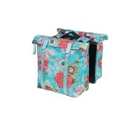 Basil Sacoches Bloom Field Mik 28-35l Avec Réfléchissants One Size Blue / Flowers