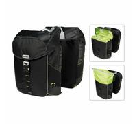 Basil Sacoches de vélo doubles Miles 32 L Noir / Lime