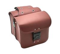 Sacoches latérales étanches - Paire de sacs de rangement en PU résistant à l'usure, porte-bagages de 9,8 pouces, couvercle rabattable à verrouillage sécurisé | Kit de bagages de voyage robuste avec co