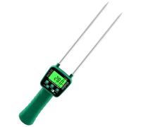 Sacolin Testeur d'humidité des grains portable, sonde métallique de 420 mm, testeur d'humidité des grains portable avec diffusion vocale, écran LCD rétroéclairé, 14 types de cultures pour maïs, blé