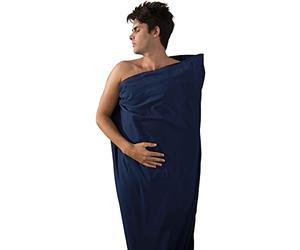 Sacos sábana de higiénicos/viaje Premium Cotton Travel Liner - Double (Rectangular) Azul Marino Color: Azul Marino